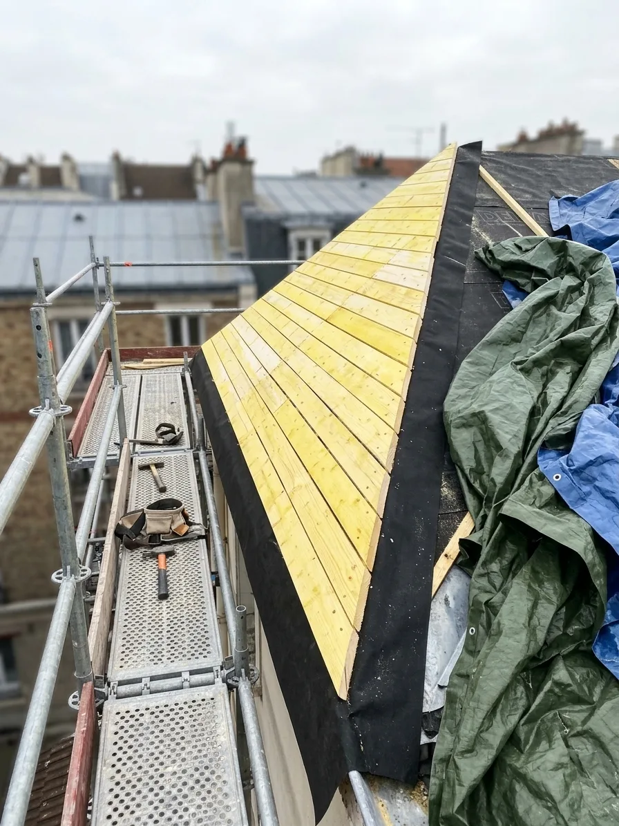 Réfection complète de toiture à Coulommiers